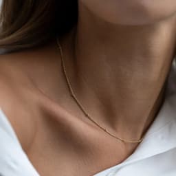 EMANCO Gold Color Stainless Steel Chain Choker Necklace Women Chain Necklace Sets for Women Gift