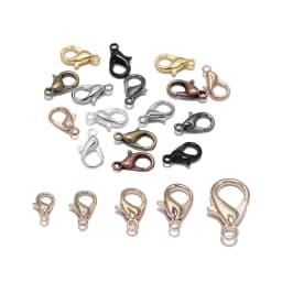 50pcs/lot Jewelry Findings Alloy Lobster Clasp Hooks For Jewelry Making Necklace bracelet Chain DIY Supplies Accessories