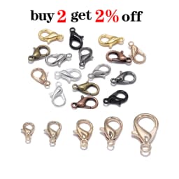 50pcs/lot Jewelry Findings Alloy Lobster Clasp Hooks For Jewelry Making Necklace bracelet Chain DIY Supplies Accessories