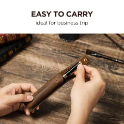 Handmade Cowhide Pen Holder For 1 2 3 Pens Crazy Horse Leather Pencil Case Pouch Storage Bag Stationery School Office Supplies