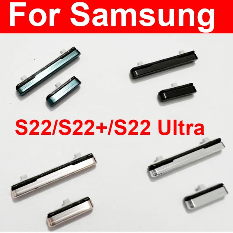 Volume Power Button For Samsung Galaxy S22 SM-S901B S22 Plus S906B S22 Ultra SM-S908B Volume Button Power On Off Side Key Part