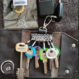 Leather Keychain Men Women Key Holder Organizer Card Holder Woman for Cards Business Bag for Men Key Organizer Purse Keychain