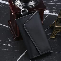 Leather Keychain Men Women Key Holder Organizer Card Holder Woman for Cards Business Bag for Men Key Organizer Purse Keychain