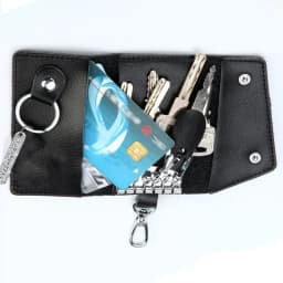 Leather Keychain Men Women Key Holder Organizer Card Holder Woman for Cards Business Bag for Men Key Organizer Purse Keychain