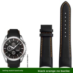 Genuine Leather Curved End Watchband For Tissot Watch Belt 1853 COUTURIER T035627A T035407A T035439 Men's Strap 22mm 23mm 24mm