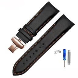 Genuine Leather Curved End Watchband For Tissot Watch Belt 1853 COUTURIER T035627A T035407A T035439 Men's Strap 22mm 23mm 24mm