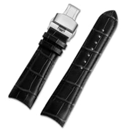 Genuine Leather Curved End Watchband For Tissot Watch Belt 1853 COUTURIER T035627A T035407A T035439 Men's Strap 22mm 23mm 24mm