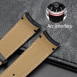 Genuine Leather Curved End Watchband For Tissot Watch Belt 1853 COUTURIER T035627A T035407A T035439 Men's Strap 22mm 23mm 24mm