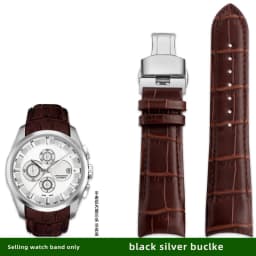 Genuine Leather Curved End Watchband For Tissot Watch Belt 1853 COUTURIER T035627A T035407A T035439 Men's Strap 22mm 23mm 24mm