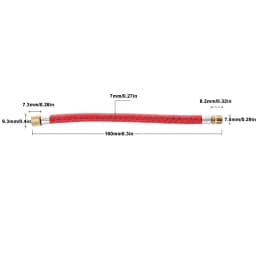 Universal Bicycle Pump Hose Flexible Tire Valve Tube Extension Replacement Pump Parts 160mm Long