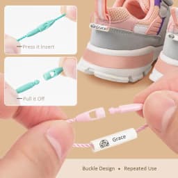 Customized Name Ring Pendant For Kids Baby Shoes Schoolbag Cup Clothes Name Stickers Waterproof Hang Tag Rope Name Circle Label
