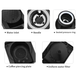 ICafilas Reusable Capsule Adapter for Dolce Gusto Machine Compatible with Nespresso Original Coffee Capsules Mini Me