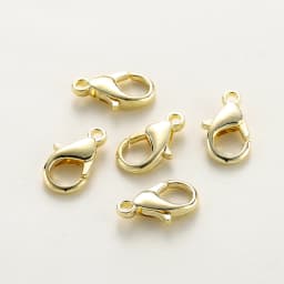 10Pcs 10/12/14mm 14K/18K Gold Color Plated Metal Alloy Lobster Clasps for DIY Bracelets Necklace Jewelry Making Supplies