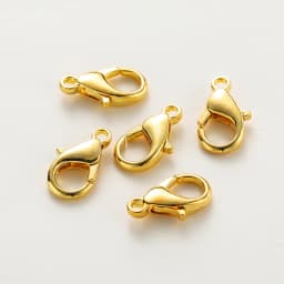 10Pcs 10/12/14mm 14K/18K Gold Color Plated Metal Alloy Lobster Clasps for DIY Bracelets Necklace Jewelry Making Supplies