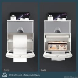 MENGNI High Quality Toilet Paper Holder Waterproof Tissue Storage Box Wall Mount Toilet Roll Organizer Bathroom Accessories Sets