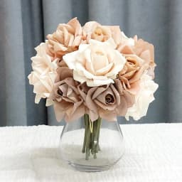 Moisturizing 5Head Rose Flower Bouquet Latex Real Touch Artificial Flowers Wedding Bridal Bouquet Birthday Party Home Decor Rose