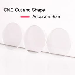 2pcs 27mm - 45mm Flat Watch Crystal Mineral Glass Replacement Round Watch Glass Part 2.5mm Thick