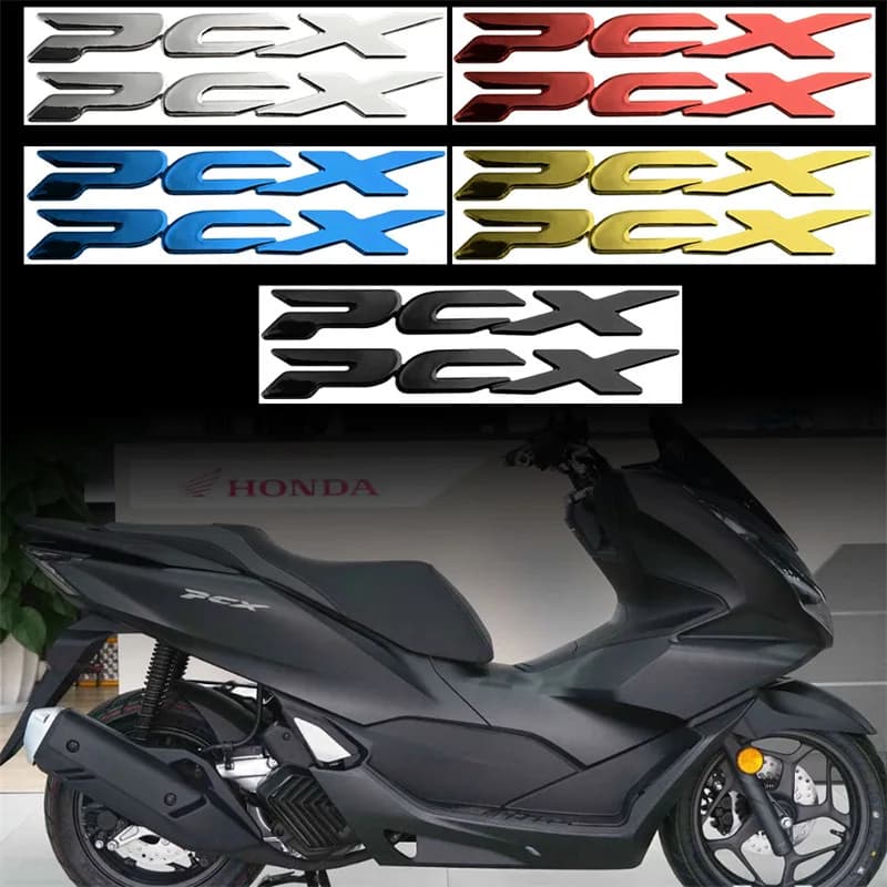 3D Motorcycle Stickers Pcx Emblem Badge Logo Decals Tank Scooter Tail for Honda Pcx PCX150 125 PCX125 Motorcycle Accessories