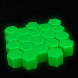 20Pcs 17/19/21mm Silicone Hexagonal Socket CapsLuminous Car Wheel Lug Nuts Silicone Screw Caps Tyre Nut Bolt Exterior Decoration
