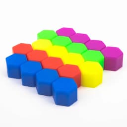 20Pcs 17/19/21mm Silicone Hexagonal Socket CapsLuminous Car Wheel Lug Nuts Silicone Screw Caps Tyre Nut Bolt Exterior Decoration
