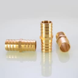 3 4 5 6 8 10 12 14 16 19 25 mm Brass Straight Hose Pipe Fitting Equal Barb Water Pipe Joint Gas Copper Coupler Connector Adapter