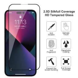 2PCS Full Tempered Glass for iPhone 11 13 14 15 12 Pro Max Mini XS X XR Screen Protector on iPhone 7 8 Plus 6 Protective glass