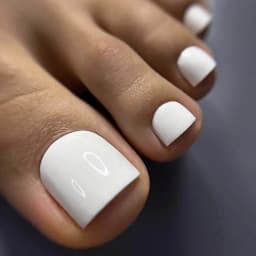 24Pcs False Toes Nails French Square Nude Color Nature Fake Toe Nails Feet Nail Tips Artificial Press On Toenails for Women