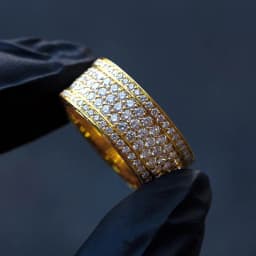 New Bling  Cubic Zirconia Women's Rings Geometric Square Band Design Luxury Fashion Female Ring for Party  Jewelry