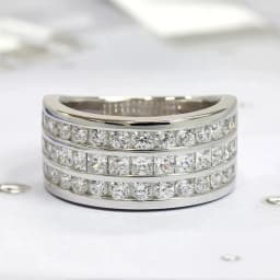 New Bling  Cubic Zirconia Women's Rings Geometric Square Band Design Luxury Fashion Female Ring for Party  Jewelry