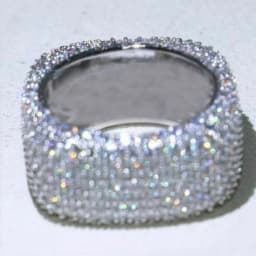 New Bling  Cubic Zirconia Women's Rings Geometric Square Band Design Luxury Fashion Female Ring for Party  Jewelry