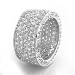 New Bling  Cubic Zirconia Women's Rings Geometric Square Band Design Luxury Fashion Female Ring for Party  Jewelry