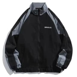 Hip Hop Men's Varsity Jacket High Street Patchwork Color Block Windbreaker Coats Spring Autumn New Thin Fashion College Jackets