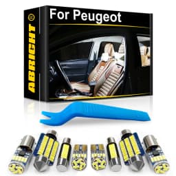 Car LED Interior Lights Canbus For Peugeot 207 307 407 106 107 108 206 308 508 206 2008 3008 4007 4008 5008 RCZ Auto Accessories