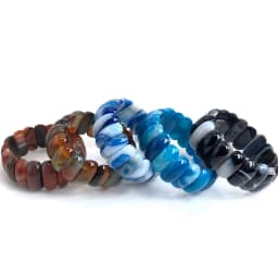 Agate Du Botswana Bracelet Reiki Healing Pink Quartz Aventurine Multicolore Rose Crystal Rectangle Bar Charms Bracelets 10*25mm