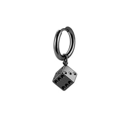 Trendy Punk Dice Pedant Stainless Steel Earrings Cool Square Geometric Stud Ear Jewelry Party Gifts For Women Men