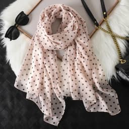 2023 Fashion Printed Dot Chiffon Hijab Scarf Women Pareo Lady Bandanas Beach Towels Summer Muslim Veil Wrap Female Foulard