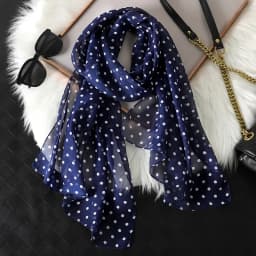 2023 Fashion Printed Dot Chiffon Hijab Scarf Women Pareo Lady Bandanas Beach Towels Summer Muslim Veil Wrap Female Foulard