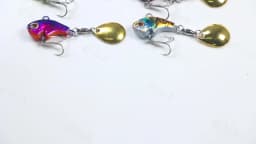 HENGJIA Rotating Metal VIB Vibration Bait 9g 13g 16g 22g Spinner Sinking Spoon Pin Crankbait Sequins Baits Fishing Tackle