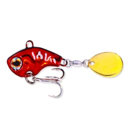 HENGJIA Rotating Metal VIB Vibration Bait 9g 13g 16g 22g Spinner Sinking Spoon Pin Crankbait Sequins Baits Fishing Tackle