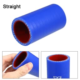 X Autohaux Universal Straight Silicone Reducer Hose Coupler Intercooler Turbo Straight Tube Piping 89mm ID Auto Car Accessary