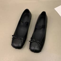 2023Luxury Satin Silk Ballet Shoes Woman Classic Square Toe Bowtie Elastic Band Ballerina Flats Ladies Soft Loafers