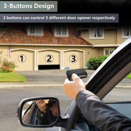 Universal Gate Remote Control Garage Door Control 3 in 1 Multifrequency Remote With Clip 280-868MHz Rolling Code Transmitter