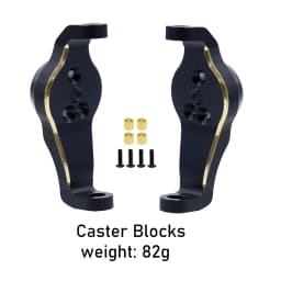 Brass Black Counterweight Portal Axle C-Hub For 1/10 TRX4 TRX6 RC Crawler Car Upgrade Parts