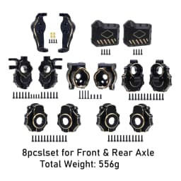 Brass Black Counterweight Portal Axle C-Hub For 1/10 TRX4 TRX6 RC Crawler Car Upgrade Parts