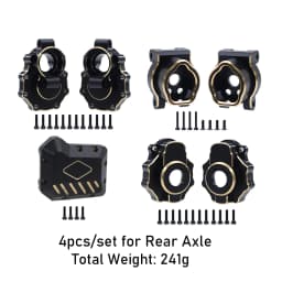 Brass Black Counterweight Portal Axle C-Hub For 1/10 TRX4 TRX6 RC Crawler Car Upgrade Parts