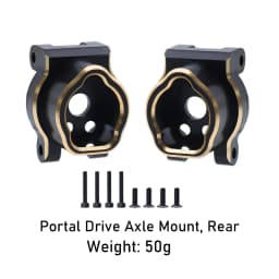 Brass Black Counterweight Portal Axle C-Hub For 1/10 TRX4 TRX6 RC Crawler Car Upgrade Parts