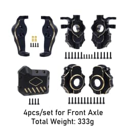 Brass Black Counterweight Portal Axle C-Hub For 1/10 TRX4 TRX6 RC Crawler Car Upgrade Parts