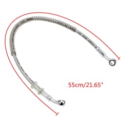 39cm-150cm Motorcycle Brake Oil Hose Brake Line Universal Motorbike Stainless Steel Braided Pipeline Latiguillo Freno Moto