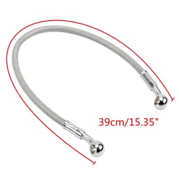 39cm-150cm Motorcycle Brake Oil Hose Brake Line Universal Motorbike Stainless Steel Braided Pipeline Latiguillo Freno Moto