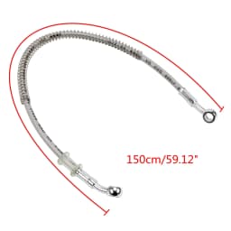 39cm-150cm Motorcycle Brake Oil Hose Brake Line Universal Motorbike Stainless Steel Braided Pipeline Latiguillo Freno Moto